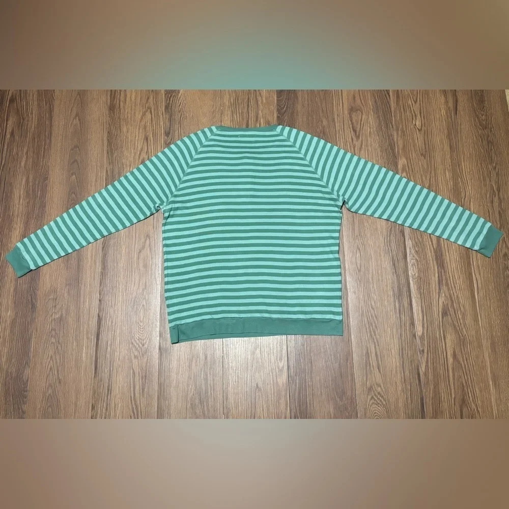Lake Pajamas Mens XL Green Stripe Cotton Lounge Set Soft Sleepwear